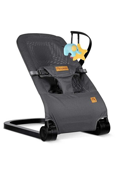 NUKIDO Balansoar bebelusi, cadru metalic, material textil, pozitie sigura, er...