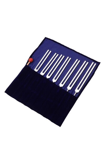 Mitr Chakra Diyapozom (Tuning Forks) Akort Çatalı Seti