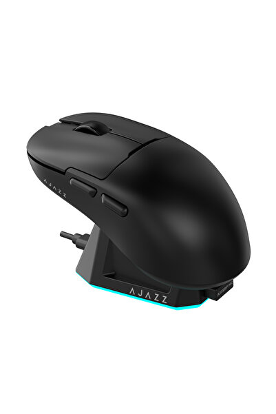 Ajazz AJ159P MC Triple Mode (2.4G/Wired/Bluetooth 5.2) Gaming Mouse, 12000 DPI, 56g Ultra-Light, Magnetic