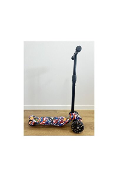 Mixbo Simple Scooter Mixbo, 2 Front Wheels, 2 Rear Wheels, Adjustable Handlebar, Wheel Lights, 1.5 Years