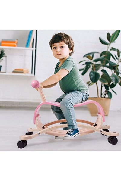 DacEnergy 2 in 1 wooden children's rocking chair, balance bike, with wheels