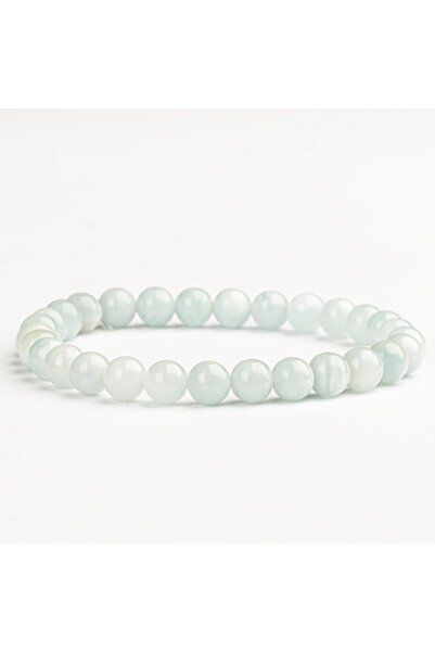 Mitr Aquamarine Natural Stone Bracelet (6 mm) – Composition of Peace