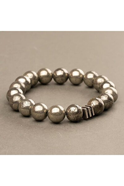 Mitr Pyrite Natural Stone Bracelet (10 mm) – Mind Shield