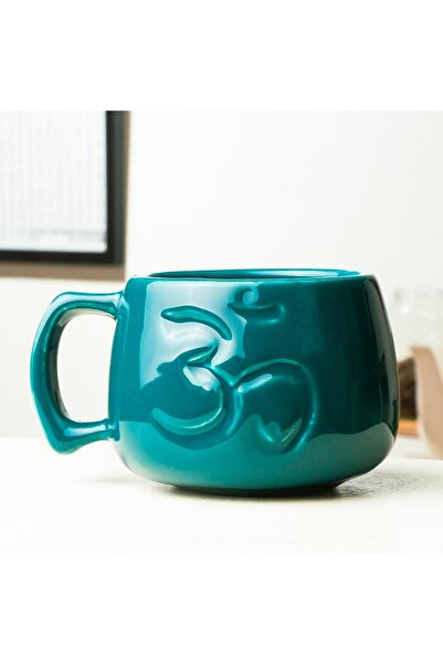 Mitr Om Green Handmade Mug Cup