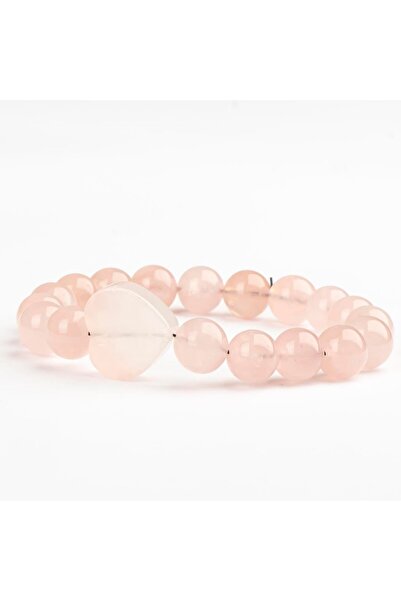 Mitr سوار من حجر الكوارتز الوردي الطبيعي (10 مم) - نعومة الروح