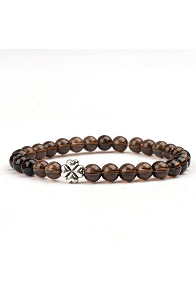 Mitr سوار من حجر الكوارتز الدخاني الطبيعي (6 مم) - متناغم مع الكون