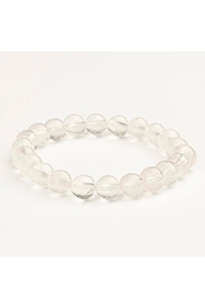 Mitr سوار من حجر الكوارتز الكريستالي الطبيعي (8 مم) - مرآة الروح