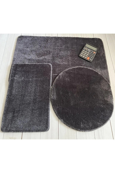 Frt Export Σετ χαλάκι μπάνιου και τουαλέτας με αντιολισθητική βάση, βελούδινο...