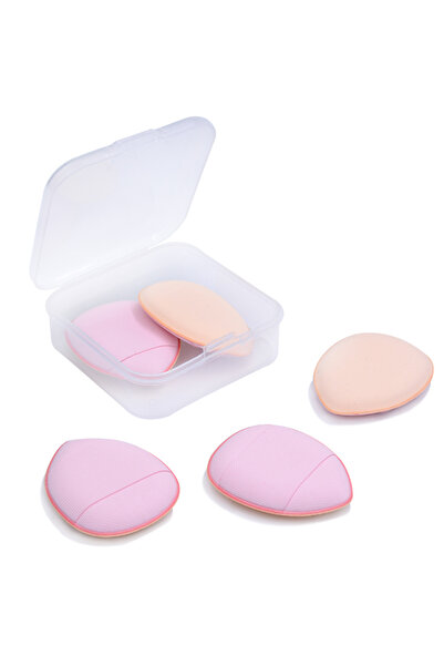 Choice7 5 وردي في علبة 5/10 قطع صغيرة من إسفنجة بودرة الأساس الصغيرة ذات الوسادة الهوائية، خافي عيوب الوجه BB