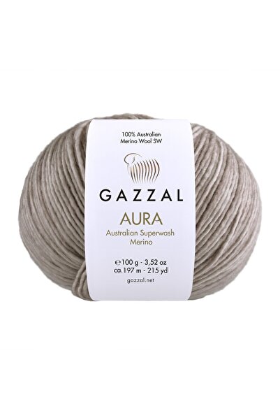 Gazzal Aura 100gr 197mt %100 DOĞAL El Örgü Ipliği