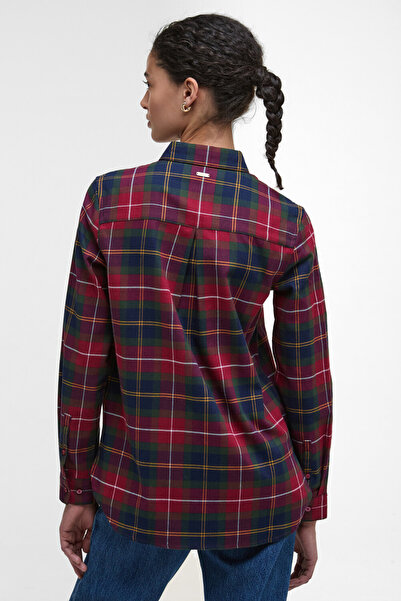 Barbour Glades Check Gömlek RE75 Winterberry Tartan