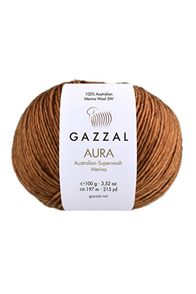 Gazzal Aura 100gr 197mt %100 DOĞAL El Örgü Ipliği