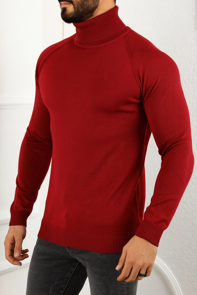 ASEZ BUTİK Men's Turtleneck Fit Knitwear Sweater