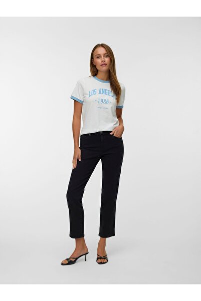 Vero Moda Slim Fit Jeans VMAMARA Mid Rise Gerade geschnitten Jeans