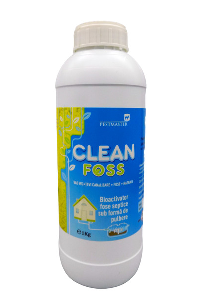 Pestmaster Clean-Foss, bioactivator fose septice sub forma de pulbere, 1kg.