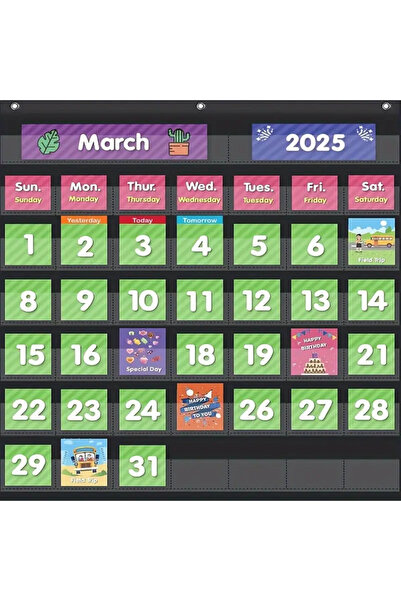 Mucha 44 Compartments Hanging Calendar Bag – 63X61 cm 420D Oxford Fabric, for...