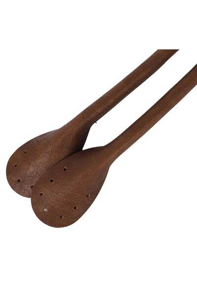 Ritzz Premium Kalite Borulu Deri Çanta Sapı 40 CM (Çift) Pelikan -Taba