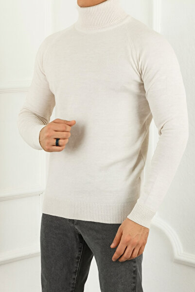 ASEZ BUTİK Men's Turtleneck Fit Knitwear Sweater