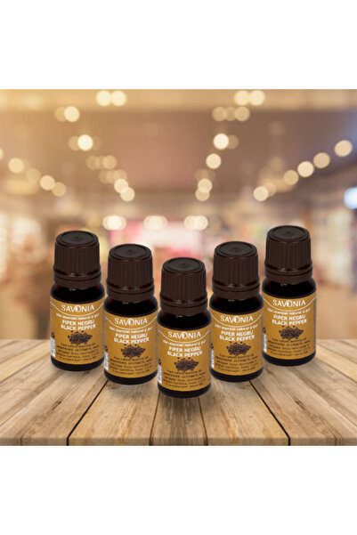 Savonia Set 5 buc - Piper Negru - Ulei Esential si Pur (uz extern)