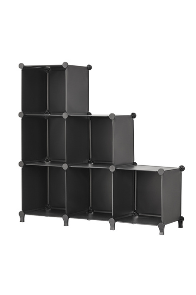 Lawazim Storage Cabinet 6 Cube - Modular Plastic Organizer with Tool Free Assembly 30x30x30cm