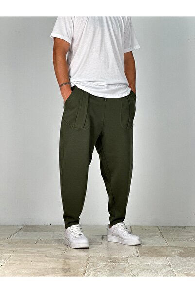 COCOPELLI Men's Green Baguette Pants with Pocket Detail