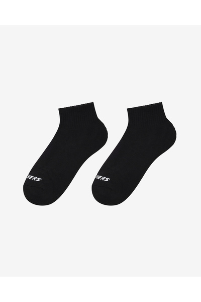 SKECHERS 6'Lı Unisex Yarım Taban Destekli Quarter Crew Çorap Unisex Siyah Çorap S118214-001