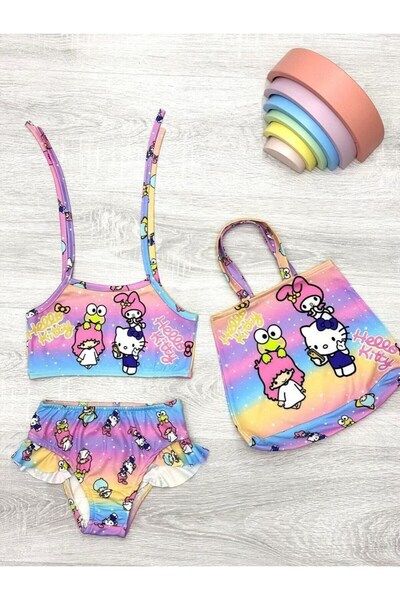 Genel Markalar Çantalı Bikini Kombin