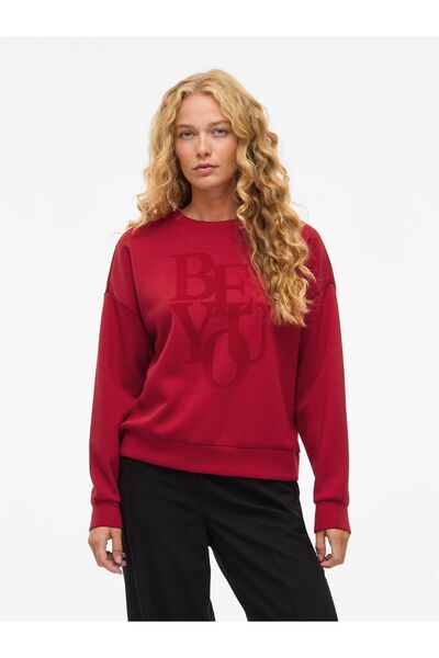 VILA Langärmeliges Sweatshirt VIREFLECT Rundhals