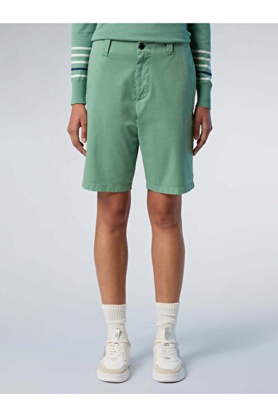 North Sails Slim Fit Yüksek Bel Pamuk Chino Şort