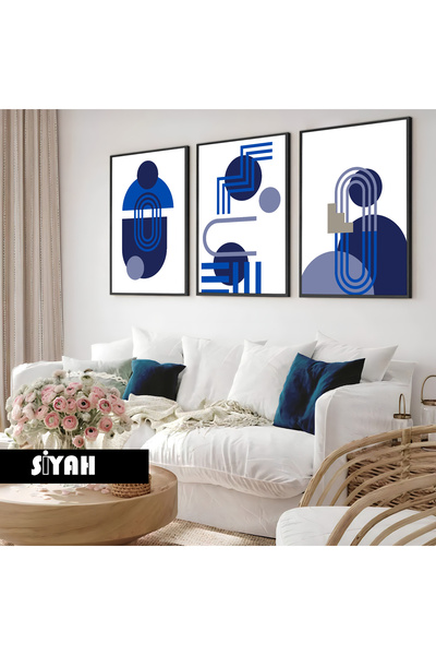 Harika bir ev Dečija soba Dnevna soba - Minimalistički Moderni Boemski Plavi ...