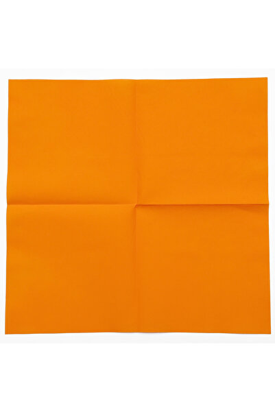 AIRLAID Turuncu Kumaş Dokulu Peçete 40x40 1/4 50'li Paket