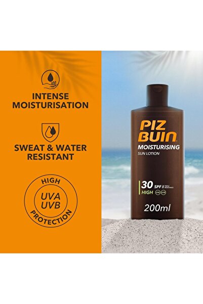 Piz Buin , MOISTURISING, Sun Lotion, SPF 30, 200ml