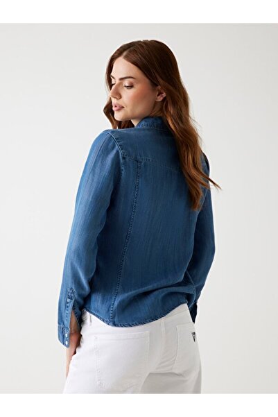 Guess Western Kadın Denim Bluz