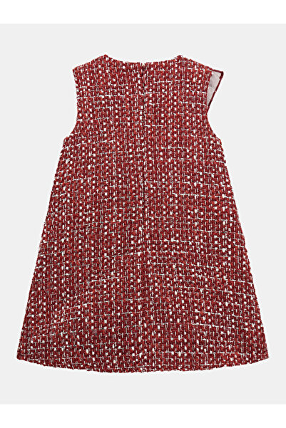 Guess Tweed Girls' Wool Blend A-Line Dress