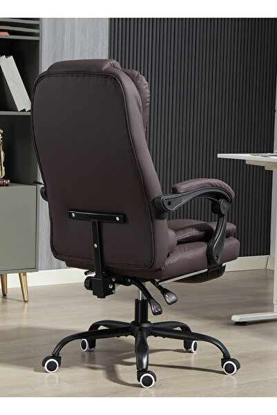 VariFurnx Ergonomic Office Desk Computer Chair PU Leather Swivel High-Back Reclining Chair Home Gaming Chair
