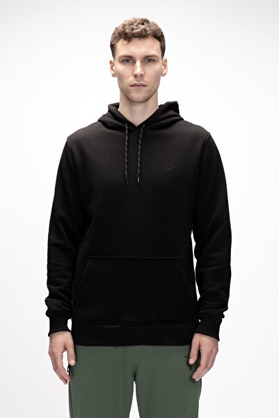 Bad Bear سويت شيرت رجالي بقلنسوة باللون الأسود Sea