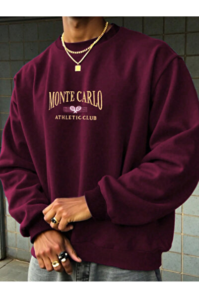 Revasser Unisex Kadın/Erkek Detaylı CARLO Özel Baskılı Renkli Oversize Bisikl...