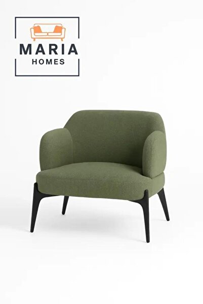 MARIA HOMES Modern Olive Green Accent Chair