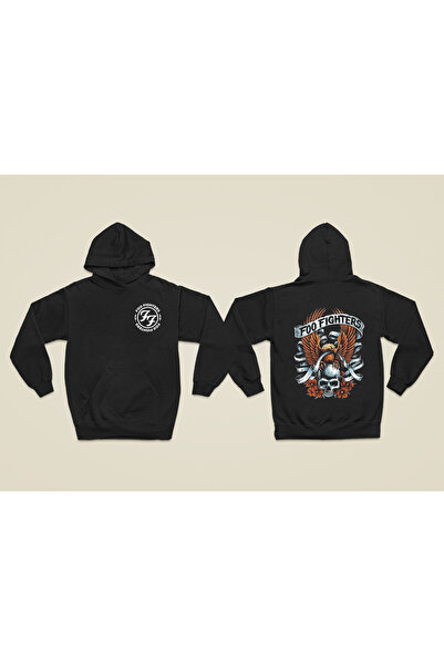 MAGORS سترة روك من القطن المطبوع بأكمام طويلة من FOO FIGHTERS مكونة من 3 خيوط