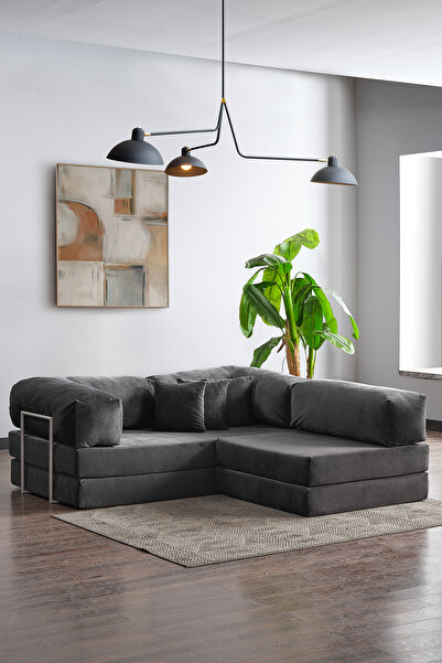 Evdemo Legom Sera Aktivite Koltuğu Yatak Olabilen Çok Amaçlı Kanepe Koltuk Takımı Antrasit