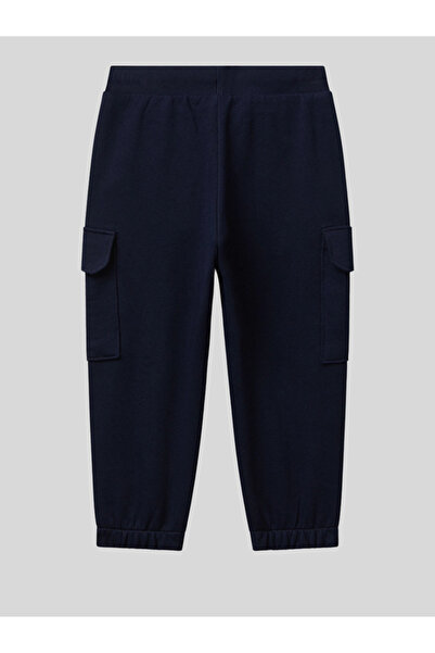 Benetton Boy's Cargo Pocket Single Bottom Pants 1-6 Years Old Navy Blue