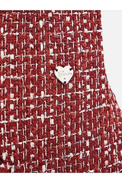 Guess Tweed Girls' Wool Blend A-Line Dress