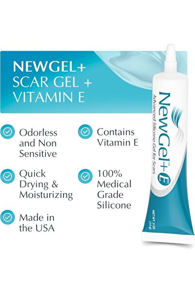 NEWGEL+ جل السيليكون المتقدم New+E للعناية بالندبات، 15 جرام