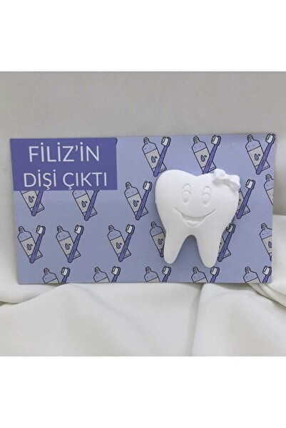 CEA Kişiye Özel Dişi Çıktı Temalı Sevimli Diş Magneti Hatırası7 Diş Buğdayı (...