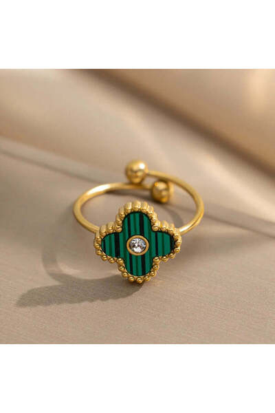 Pursehuit Χρυσό δαχτυλίδι, ρυθμιζόμενο, κατασκευασμένο από ανοξείδωτο ατσάλι,...