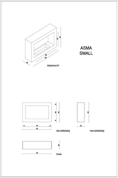KORFLAME Asma Small Bioetanol Şömine