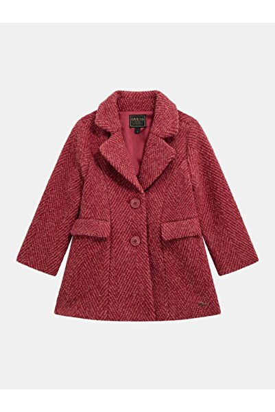 Guess Παλτό από μαλλί μείγματος για κορίτσια Herringbone