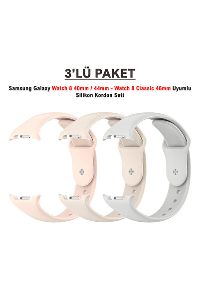 Dexmon Samsung Galaxy Watch 9 /Watch 8 40mm / 44mm / 46mm Classic Uyumlu 3’lü...