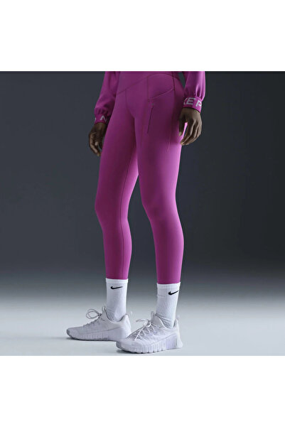 Nike Go Firm-Support High-Waisted With Pockets Running Mor Kadın Tayt