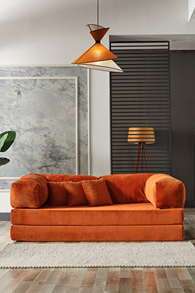 Evdemo Legom Stil Aktivite Koltuğu Yatak Olabilen Çok Amaçlı Kanepe Kiremit